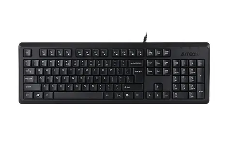 A4tech KR-92 US Čierna / Drôtová klávesnica / US / USB / 1.5 m