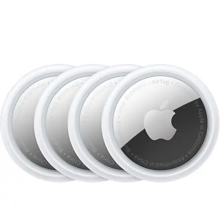 Apple Airtag 4ks / Bluetooth lokalizačný čip / Bluetooth / UWB / IP67