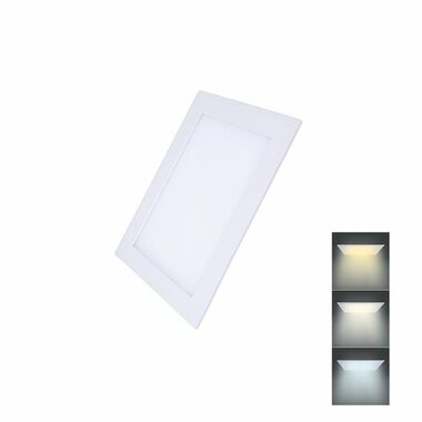 Solight LED mini panel CCT podhľadový 6W štvorcový / 450lm / 3000K / 4000K / 6000K