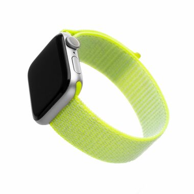 FIXED Nylon Strap Nylonový remienok pre Apple Watch 40mm &amp; Watch 38mm limetková