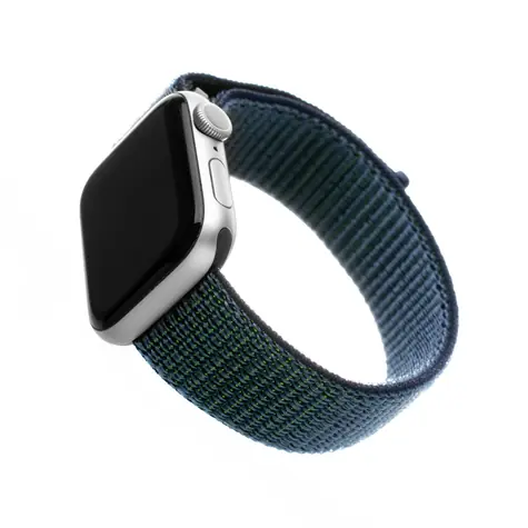 FIXED Nylon Strap Nylonový remienok pre Apple Watch 44mm &amp; Watch 42mm tmavomodrá