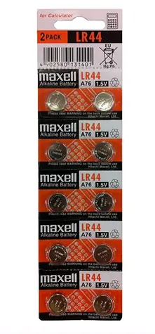Maxell LR44 150mAh / Alkalická gombíková batéria / 1.5V / balené po 10ks