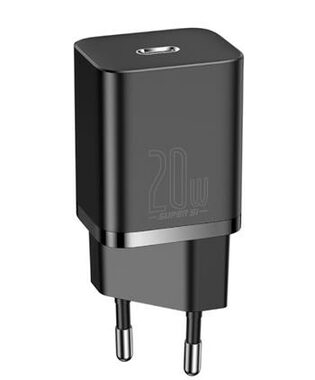 Baseus CCSUP-B01 Super Si Quick Charger USB-C 20W čierna / 5V / 3A
