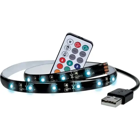 Solight WM504 LED RGB pásik pre TV / 2x 50cm / USB / vypínač / diaľkový ovládač