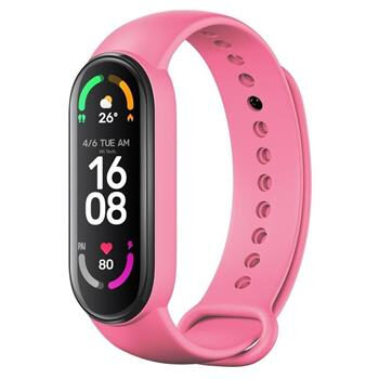 FIXED Silicone Strap Silikónový remienok pre Xiaomi Mi Band 5 &amp; Mi Band 6 ružová