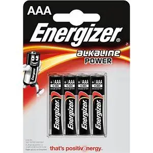 Energizer alkalická batéria AAA LR3 Mircro 1.5V 4 ks