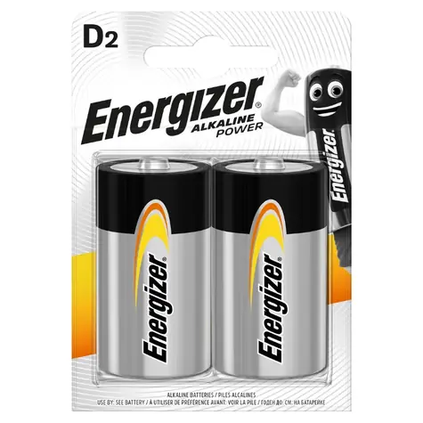 Energizer Alkaline Power Batéria - Veľký monočlánok D 2 ks