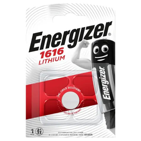 Energizer Lítiová gombíková batéria - CR1616