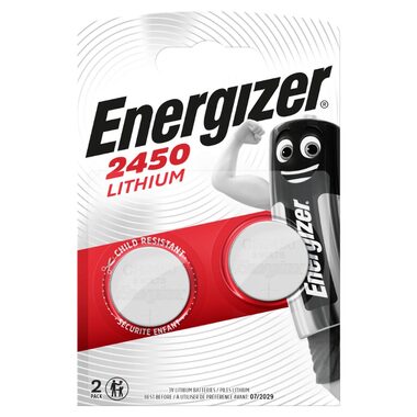 Energizer Lítiová gombíková batéria - CR2450 2 ks