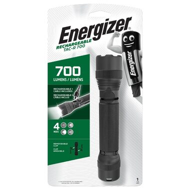 Energizer Tactical Rechargeable 700lm / Svietidlo / Dosvit: až 100 metrov / Lítium-iónová batéria