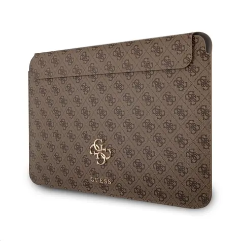 Guess PU 4G Metal Logo Computer Sleeve 13" hnedá