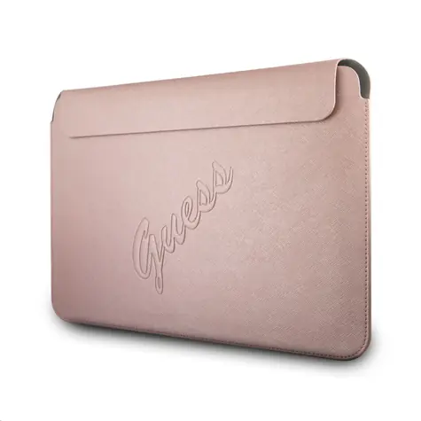 GUESS PU Saffiano Computer Sleeve 13" ružová