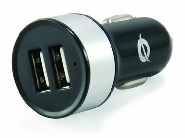 Conceptronic CUSBCAR2A USB autonabíjačka čierna / 10.5 W / 2x USB-A / 5 V / 2.1 A