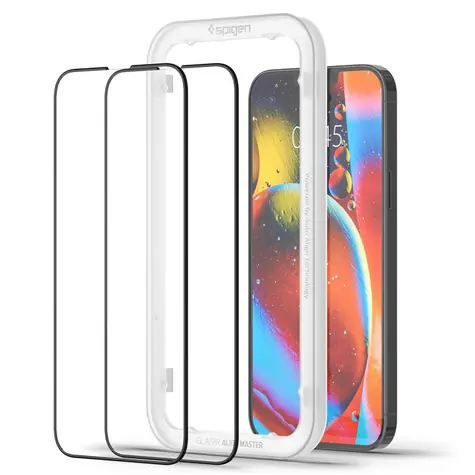 Spigen tR Align Master Black 2 Pack ochranné sklo pre Apple iPhone 13 Pro Max