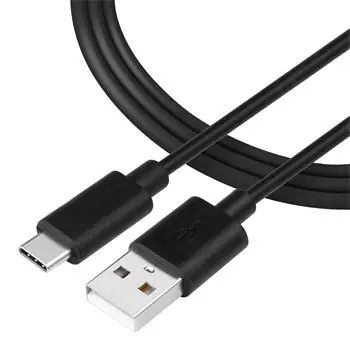 Tactical Smooth Thread Cable USB-A - USB-C 1m čierna