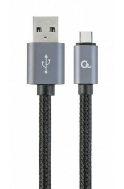 Gembird CCB-MUSB2B-AMCM-6 USB-C kábel 1.8 m šedá / USB 2.0 A (M) - USB-C (M)