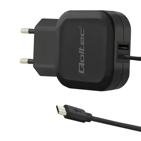 Qoltec 50189 AC adaptér 17W | 5V | 3.4A | USB + Micro USB