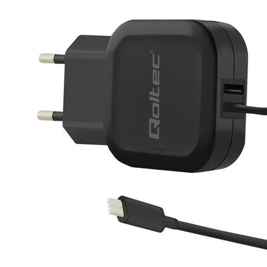 Qoltec 50190 AC adaptér 17W | 5V | 3.4A | USB + USB typ C