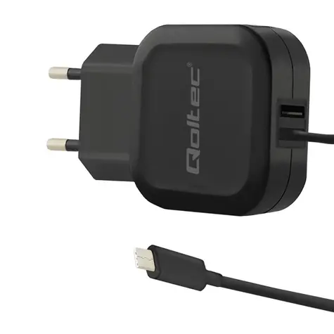 Qoltec 50190 AC adaptér 17W | 5V | 3.4A | USB + USB typ C