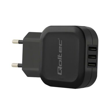Qoltec 50191 AC adaptér 17W | 5V | 3.4A | 3xUSB