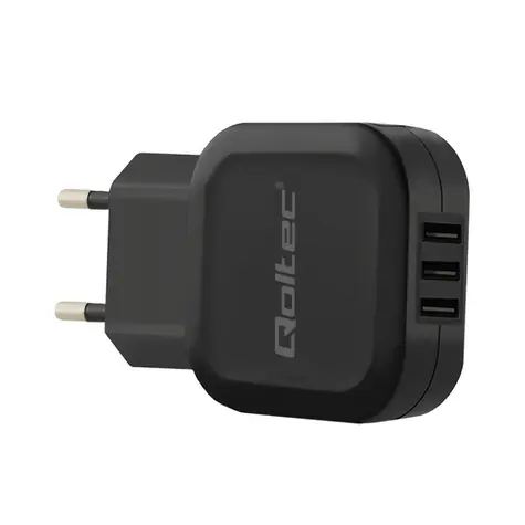 Qoltec 50191 AC adaptér 17W | 5V | 3.4A | 3xUSB