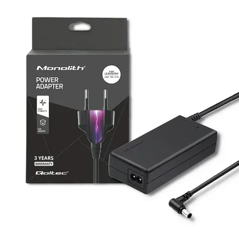 Qoltec 51775 Adaptér pre Samsung monitory 40W / 19V / 2.1A / 6.5x4.4 mm