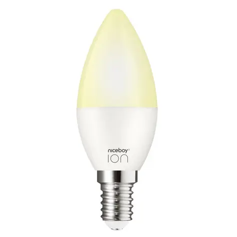 Niceboy ION SmartBulb AMBIENT E14 (1 ks) / LED / E14 / 5.5 W / 470 lm / 2700-6500K / Wi-Fi