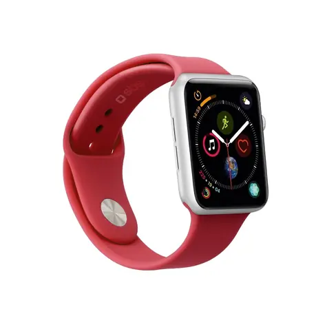 SBS remienok pre Apple Watch 44 mm veľkosť (M - L) červená