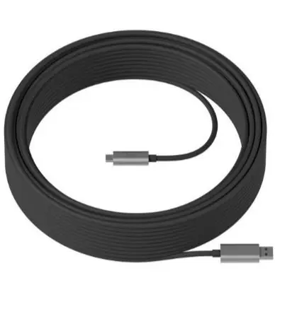 Logitech Strong USB kábel USB-A-USB-C 10m čierna