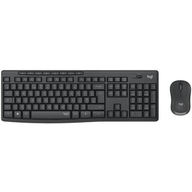 Logitech MK295 Slim Combo Graphite / Bezdrôtová sada klávesnice a myši / CZ layout / USB nanoprijímač