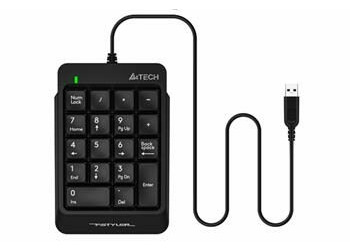 A4tech FSTYLER FK13P čierna / numerická klávesnica / USB / 1.5m