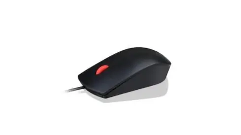 Lenovo Essential čierna / drôtová optická myš / 1600 DPI / USB