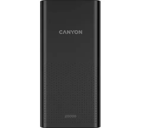 CANYON PB-2001 20000 mAh čierna / Powerbanka / 5V / 2.1A / 2x USB-A / Smart IC