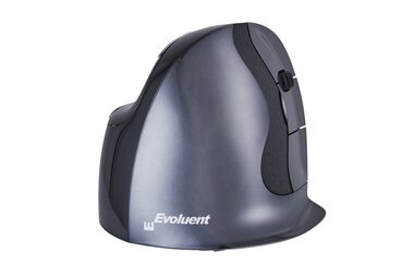 Evoluent Wireless VerticalMouse D šedo-čierna (S) / Ergonomická myš / 2.4GHz / iba pre pravákov