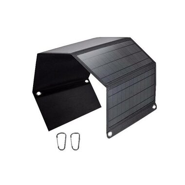 Viking VSP28W čierna / Solárny panel 28W / IPX5 / 3 výstupné porty