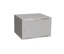 Solarix rozvádzač nástenný skladaný SENSA LITE 6U 450mm - dvere plech / RAL 7035