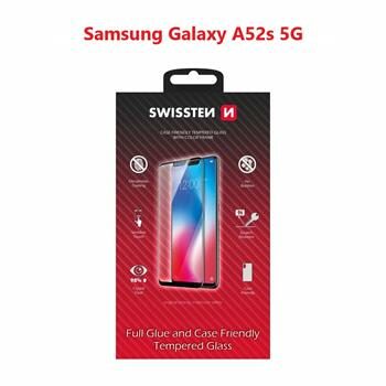 SWISSTEN FULL GLUE COLOR FRAME CASE FRIENDLY sklo pre SAMSUNG A528 GALAXY A52s 5G čierna