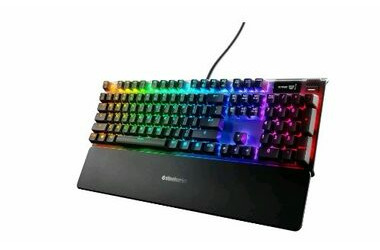 SteelSeries Apex 7 - Red (US) čierna / Mechanická klávesnica / Red Switch / RGB podsvietenie / US layout / dopredaj