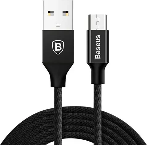 Baseus kábel USB-A na microUSB čierna / 1.5 m