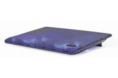 Gembird NBS-2F15-05 čierna / chladiaca podložka pod notebook / 15.6" / 2x LED ventilátor