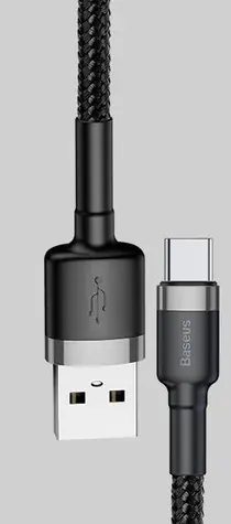 Baseus CAMKLF-CG1 kábel USB-A na microUSB čierna / 2 m