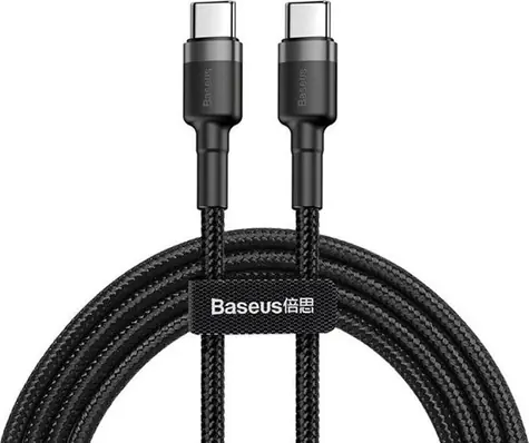 Baseus CATKLF-HG1 kábel USB-C na USB-C čierno-šedá / 2 m
