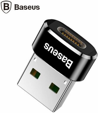 Baseus CAAOTG-01 Adaptér USB-A (M) na USB-C (F) čierna