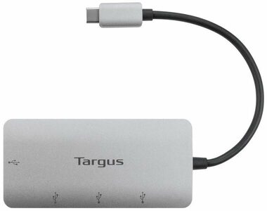 Targus USB-C húb strieborná / 4 portový USB rozbočovač / 4 x USB 3.0