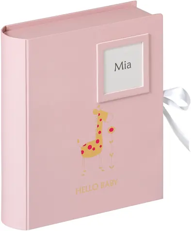 Walther Baby Animal Baby Photo Memory Box ružová žirafa