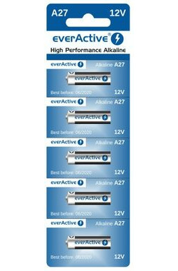 EverActive Alkalické batérie A27 12V 5ks