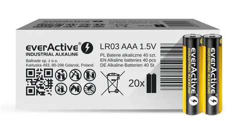 EverActive Industrial Alkaline batéria AAA (LR03) 40ks