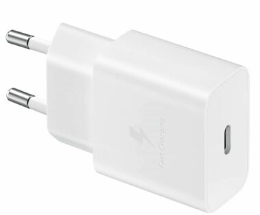 SAMSUNG EP-T1510NWEGEU biela / USB-C nabíjačka / rýchle nabíjanie / 15 W / 2A