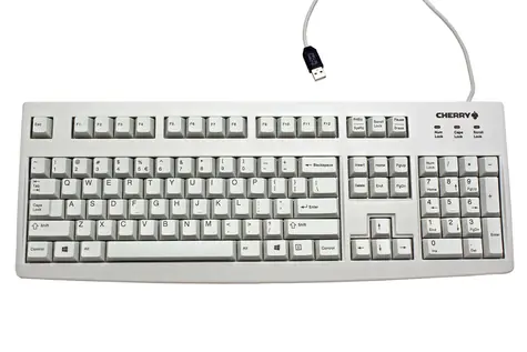 Cherry G83-6104LUNEU-0 svetlo šedá / Kancelárska klávesnica / drôtová / USB / US layout