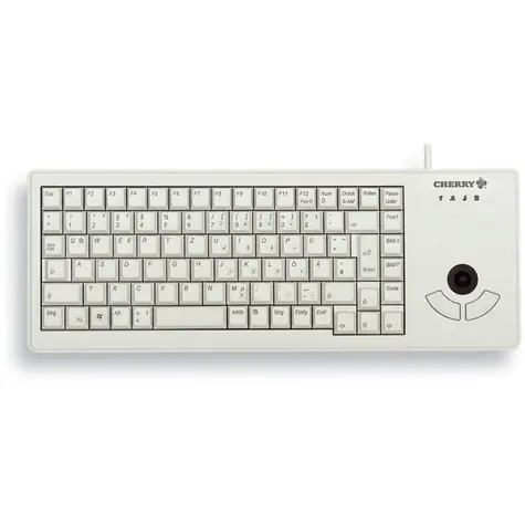 Cherry G84-5400LUMDE-0 šedá / Klávesnica s trackballom / drôtová / USB / DE layout 